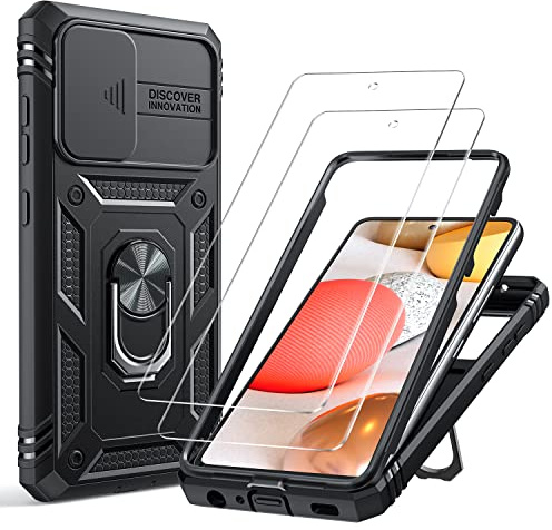 Focusor für Samsung Galaxy A52s 5G/A52 4G&5G Hülle Ring mit 2 Panzerglas
