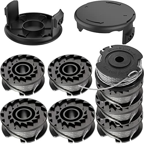 ZAMDOE Art 23 SL Rasentrimmer Fadenspule für Bosch Art 26 SL Art 23 SL Akku-Rasentrimmer F016800385, 13 Fuß 0,062 Zoll(4mx1.6mm), 8 Spulen + 2 Kappen