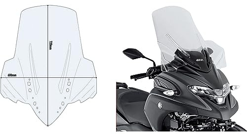 Windschild transparent, 720 mm hoch, 600 mm breit