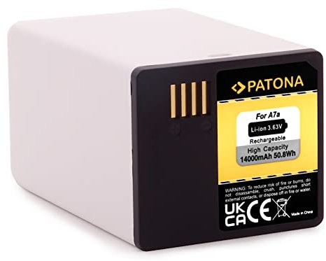 PATONA Battery A7A, 14000 mAh, Replacement for Arlo A-7A A-14 A14, High Performance Battery Compatible with Arlo Pro 3, Pro3 Light, Pro 4, Pro4X, GO2, FB-1001, 2 GB, VML2030, Ultra 2