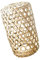 perfk Abat-Jour Rotin, Suspension Luminaire Rotin, Luminaire Bambou, Tissage à La Main En Bambou, Abat-Jour Dôme Jour Beige-4 18x11cm