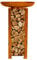 Home Deluxe - Rost Feuerschale - FRANK, Maße: 34 x 91 x 34 cm I Feuerkorb Feuerstelle Feuertonne