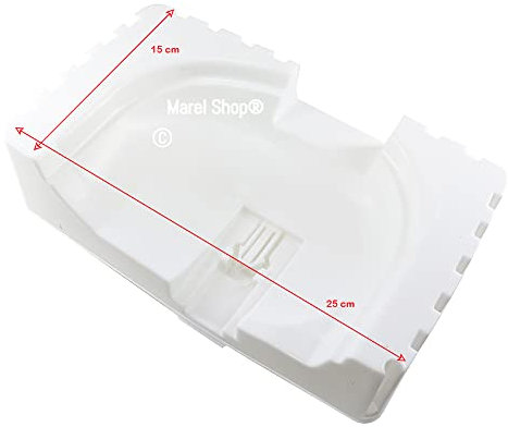 Marel Shop® - Vaschetta Acqua Bacinella Condensa 25 x 15 cm per Frigorifero compatibile con Beko per Modelli: BSSA315E2SF - CBI7705 - CNA29120T - CRCNA278E20DS - CRCSA291K20S