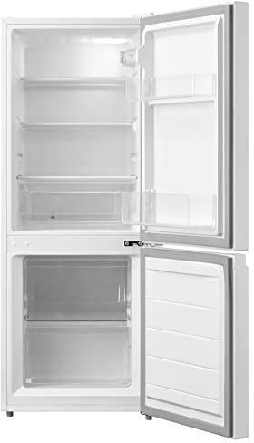 HADEN HK124W 134 Litre 124cm High, 48cm Wide, 60/40 Split Low Frost Freestanding White Fridge Freezer
