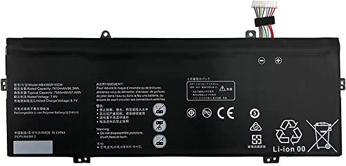 Bestome Ersatz Akku Kompatibel mit HB4593R1ECW Matebook X Pro i7 Mach-W29 2019 MACH-W19B MACH-W29C KPL-W00 KLV-W19 VLT-W60/50 MagicBook i5 8250U i7 8550U R5 2500U (9 Pins Wires)