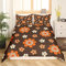 Homewish Vintage 1960 1970 Bettwäsche Set 135x200, Cartoon Groovy Blume Bettbezug für Mädchen Erwachsene, 60Er 70Er Jahre Retro Funky Blumen, Girly Ästhetische Botanische Garten