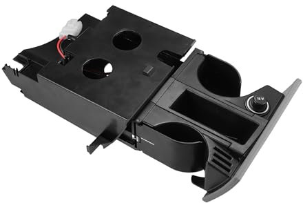X AUTOHAUX Portavasos para VW T5 Transporter 2003-2013 con volante a la derecha, cenicero delantero y soporte para monedas 7H285860130T