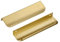 Ndjiloik 10 Stück Versteckter Türgriff Schrankgriffe Möbelgriffe Aluminiumlegierung für Kleiderschrank Tür Schubladen,Golden,Gesamtlänge 150MM