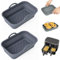 Silicone Air Fryer Liners Fordable for Ninja Air Fryer Dual Pack of 2, Reusable Air Fryer Silicone Liner for Ninja Air Fryer Accessories, Airfryer Liners Airfryer Accessories for Ninja Dual Air Fryer
