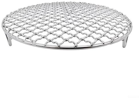 HEIBTENY Griglia rotonda in acciaio, 27/25 cm, griglia rotonda, a gas, per esterni (diametro 25 cm)