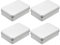 ZEACCT 4-Piece Rectangular Metal Tin Set - Hinged Storage Containers for Candy, Jewelry & Small Items, Empty Tinplate Boxes with Secure Latch, Versatile Home Organization Solution