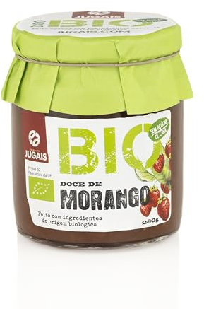 Mermelada de Fresa Ecológica | Sin Azúcar Añadido | Ingredientes Naturales | Ideal para Repostería y Desayunos | Frasco de 280g | Sabor Clásico y Dulce