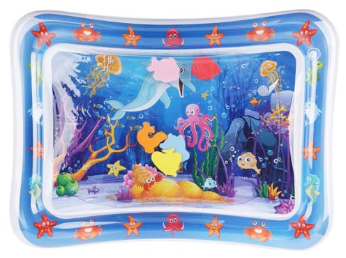 NQEUEPN Cat Sensory Water Play Mat, Fun Pet Water Play Kitty Playmat Water Cool Comfort Cat Play Pad Toy for Pet Dog Cat Water Play Alone