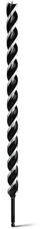 hsawbit Wood Drill Bits, 32mm x 600mm Auger Drill Bit Extra Long Drill Bits Wood Plastic, Drywall Woodworking Hole Drill Bit