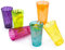Wicked Gizmos 600ml Multicolour Reusable Plastic Cup Set – Vibrant BPA-Free Acrylic Tumblers, Dishwasher Safe Drinkware for Outdoor, Garden, Picnic, Camping, BBQ, Beach