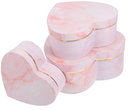 HOODANCOS 1satz Herzförmige Geschenkboxen Aus Romantische Kartonverpackung Für Valentinstag Geburtstage Besondere Anlässe Stabil Und Vielseitig Einsetzbar Praktische Aufbewahrungslösung