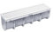 Canaletta Drenaggio Acqua Piovana - Kit Canalina completa con griglia 13X50 H 14 - Design modulare - Facile pulizia - Ideale giardini, cortili, bordo piscine - Antiscivolo - MADE IN ITALY