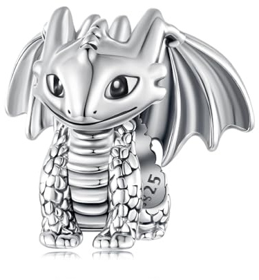 Fliegende Drachen-Charms für Pandora Armbänder,Tier Charms aus 925er Sterlingsilber,Schmuckgeschenk für Mama und Papa