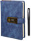 KICHOUSE 1 Set Vintage Password Notebook with Lock Diary Journal with Pen Lockable Password Book for Daily Plans Lightweight Smooth Writing