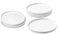 WishDeco Lot de 6 Assiettes Blanches, Plates à Salade 23 cm, Assiettes Rondes en Porcelaine, Plats de Service en Céramique pour pâtes, pizza