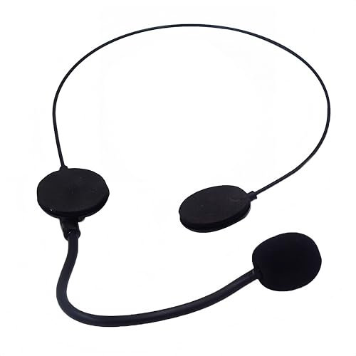Fake Microphone Headset - Black Toy Headsets with Microphone Prop for Kids & Adults, Rockstar Costume Party Microphone Headset,for Cosplay, Halloween, Stage Performances & Fancy Dress Accessories