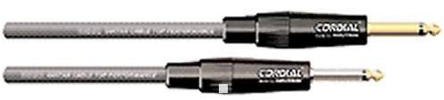 CORDIAL - CSI6PR-GOLD - Cable de instrumento Jack recto/acodado para estudio de 6 m, Conectores NEUTRIK de 6,35 mm acodado/recto chapado en oro, Peak