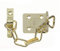 Yale V-WS6-EB TS003 Door Chain, 13.5 cm (5.25 inch) chain length, Polished Brass Finish, High Security, Visi Packed, suitable for PVCu and Wooden doors
