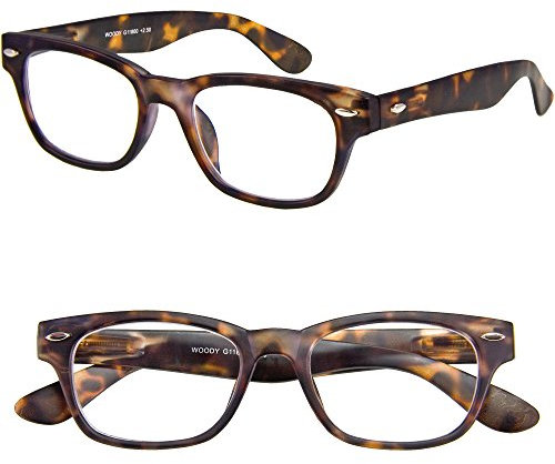 I NEED YOU Lesebrille Woody / +3.00 Dioptrien/Havanna, 1er Pack