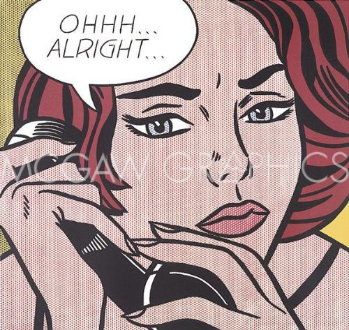 Ohhh Alright, 1964 von Roy Lichtenstein Kunstdruck