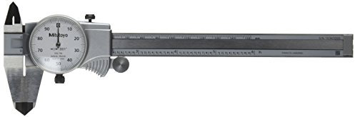 Mitutoyo 505-736 Pied à coulisse à cadran, carbure OD, 0,1 par Rev, gamme 0-6 Précision 0,001