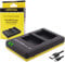 PATONA 1948 Chargeur pour Batterie BLS-5 BLS-50 BLS-1 - Compatible avec Olympus Om-System - USB Dual Chargeur