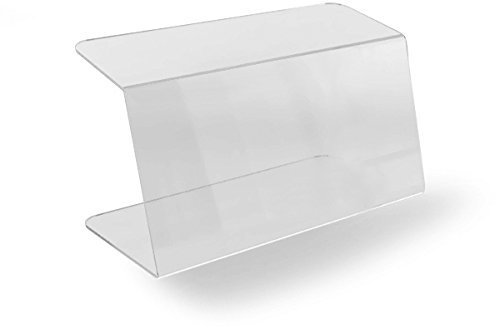 Hansen Spuckschutz Gastronomie/Thekenaufsatz/Greifschutz/Hustenschutz/Niesschutz/Hygieneschutz aus Acryl/Acrylglas; C-Form; Größe 40 cm
