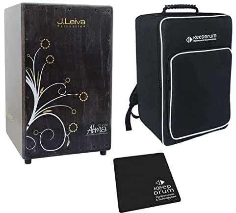 J.Leiva Alma Classe Cajon + keepdrum Tasche und Sitz-Pad