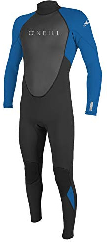 O'NEILL Unisex Child Youth Reactor-2 3/2mm Back Zip Full Wetsuits, Black/Ocean, 8 US