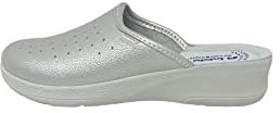 inblu Pantofole Ciabatte SANITARIE da Donna MOD. 50-33 Argento (39)