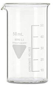 RASOTHERM Becherglas hohe Form mit Ausguss, (Boro 3.3), 50 ml