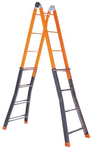 Scala telescopica acciaio giraffa