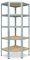 shelfplaza® 180x70x40cm Home Eckregal Schwerlast verzinkt/Metallregal Stehend 5 Böden je 175kg Tragkraft/Corner Shelf Schwerlastregal