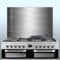 Displaypro 0.9mm Thick Brushed Stainless Steel Kitchen Cooker Hob Wall Splashback (900, 750)