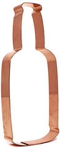 Large 6 Inch Tall Copper Beer Bottle Cookie Cutter