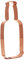 Large 6 Inch Tall Copper Beer Bottle Cookie Cutter