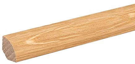 Viertelstab Abdeck- Abschluss- Sockelleiste Eiche GEÖLT 14x14mm [SPARPAKET] (10 Stück (23lfm))