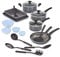 BELLA 17251 Piece Cook Bake and Store Kitchen Essentials Küchenutensilien-Set, 21-teilig, Aluminium-Antihaftbeschichtung, Schwarz