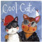 ALEX CLARK Cool Cats Fridge Magnet - Funny Felines - Original Artwork - Fridge Magnet for Animal Lovers - Magnetic Art Tile - Gift Ideas - Designed in The UK...