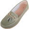 ABSOLUTE FOOTWEAR Womens Slip On Casual Leather Loafer/Deck/Boat Shoes/Sandals - Mistletoe - UK 4