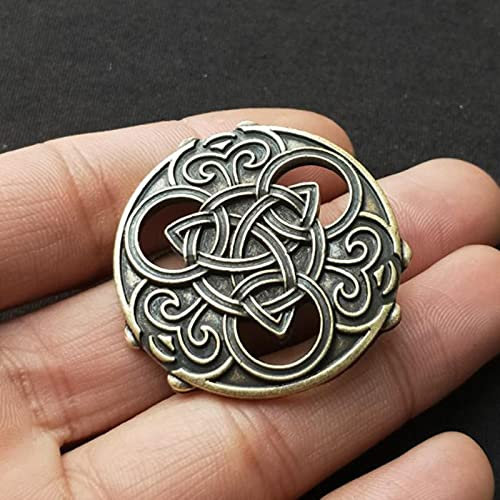 HCMA Norse Wikinger Brosche Witchy Große Große Vintage Irish Knot Broschen Für Frauen Männer Wicca Witchcraft Witch Pin