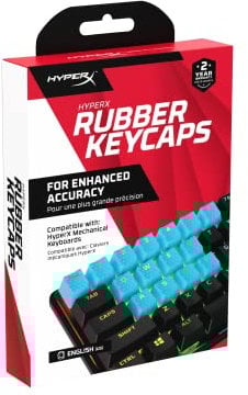 HyperX Teclas de Goma - Juego de Accesorios para Juegos, 19 Teclas, diseño inglés (Estados Unidos) Azul