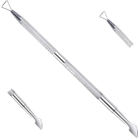 Gel Polish Remover Tool Cuticle Scraper Nail Pusher for Gel Nails Nail Dirt Cleaner Tool, Stainless Steel By Sizler Beauty