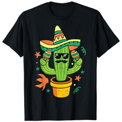 Kaktus Garten Mexikanischer Sombrero Lustige Gärtner Mexiko T-Shirt