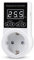 Laxyy - de termostato con sensor, de control de temperatura digital, interruptor de temperatura impermeable, enchufe de la UE